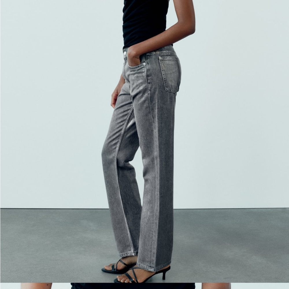 Zara Metallic Jeans - NWOT - Picture 6 of 7